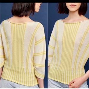 Anthropologie-MOTH M yellow striped top